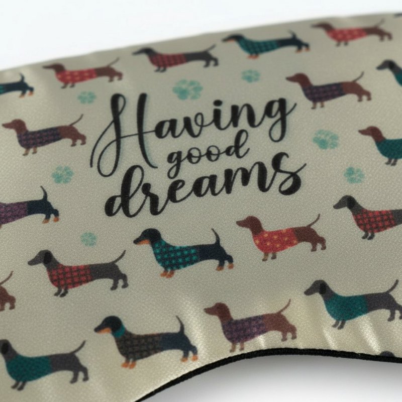 Dachshund Eye Mask - Cooling Gel Travel Sleep