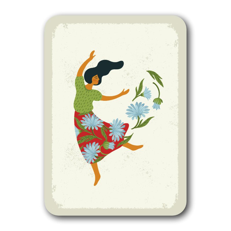 Natural paper postcard 7453