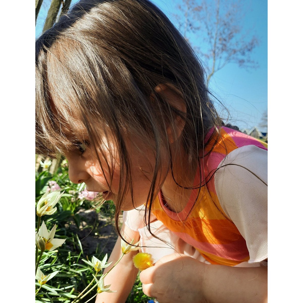 Kinderjurk strepen roze | Kate