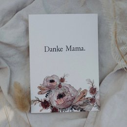 Stamped Postcard "Danke Mama"