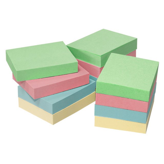 Info nature notes ass kleur 50x40, 12 blokken a 100 vel