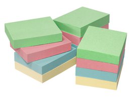 Info nature notes ass kleur 50x40, 12 blokken a 100 vel