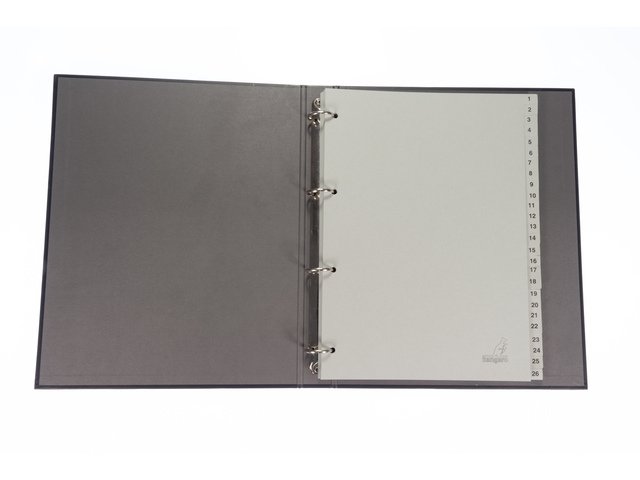 ECO tab Kangaro A4 numbers 180gr gray cardboard 4r 52pcs FSC