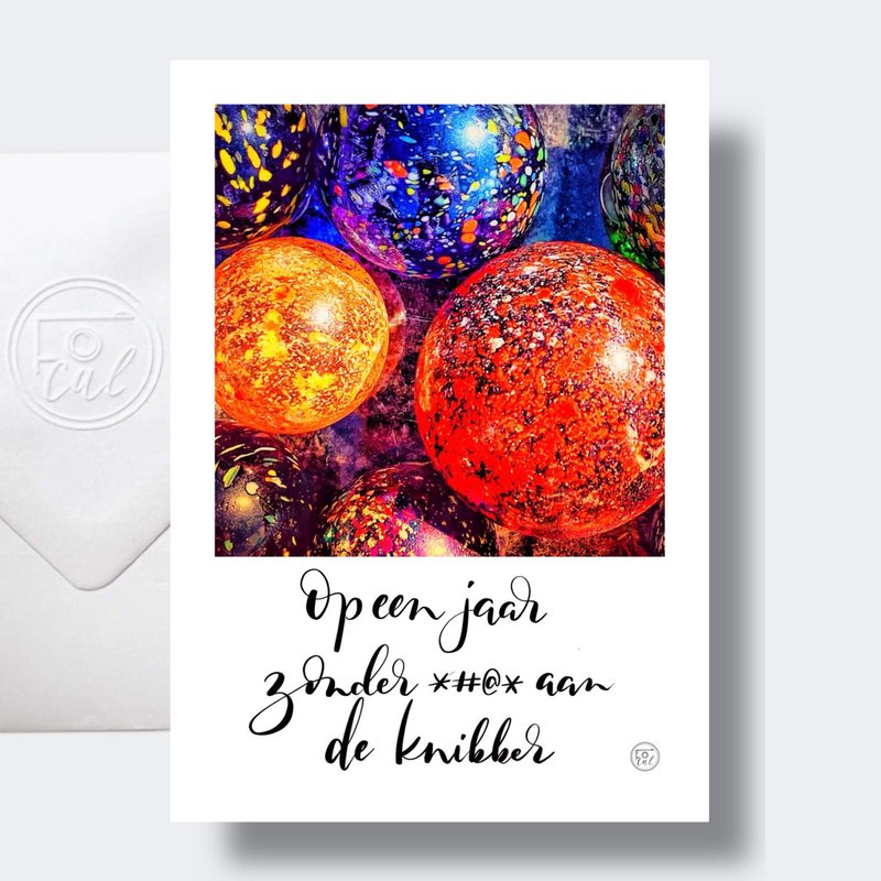 Op een jaar zonder *#@* aan de knikker