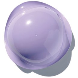 Lavender-colored, stackable, bowl-shaped baby toy with a smooth, rounded shape.