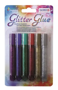Glitterlijmstiften 6x10,5ml