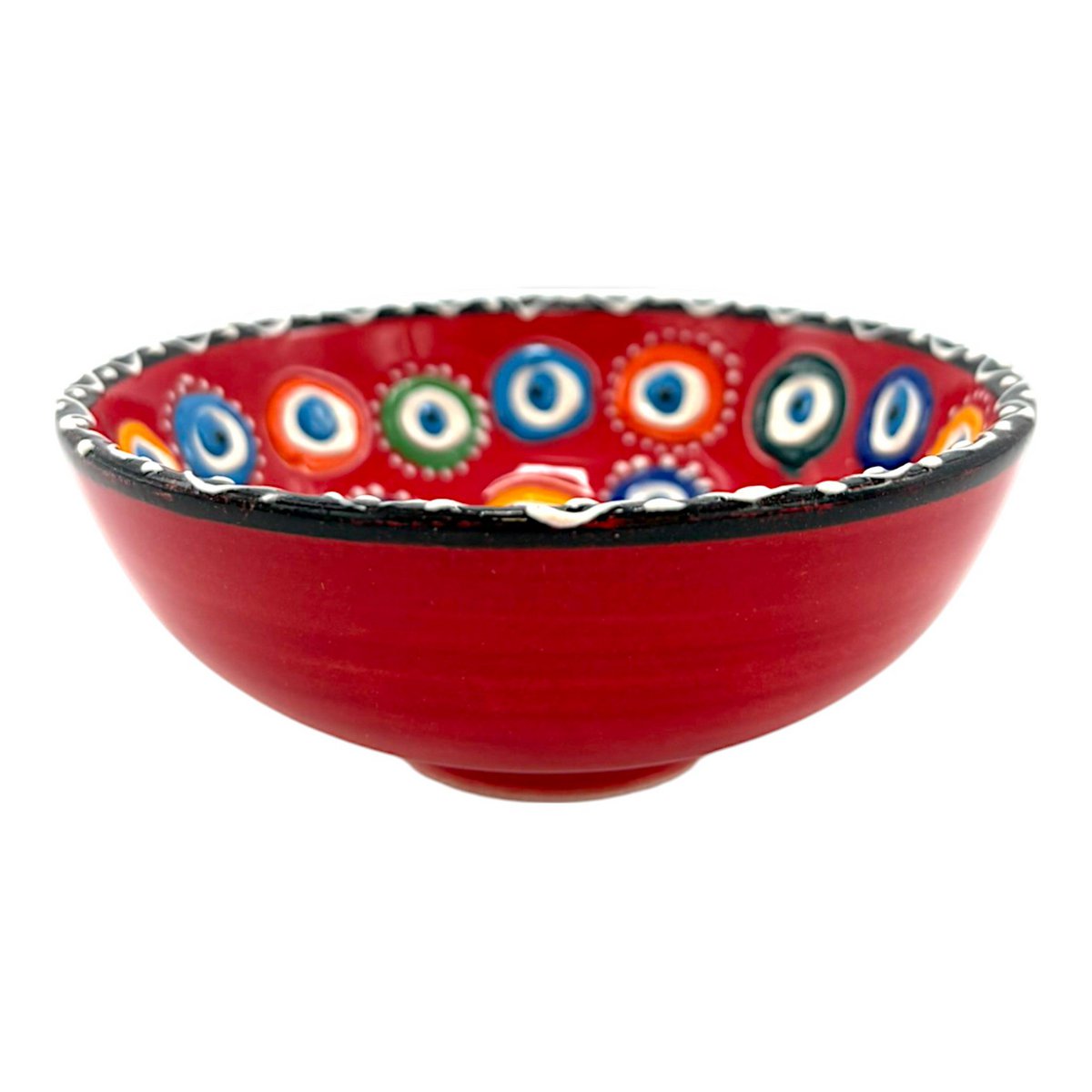 Keramikschale - Evil Eye - Rot - 12 cm