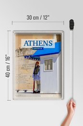Tin Sign Travel 30x40cm Athens Greece Evzone Guard