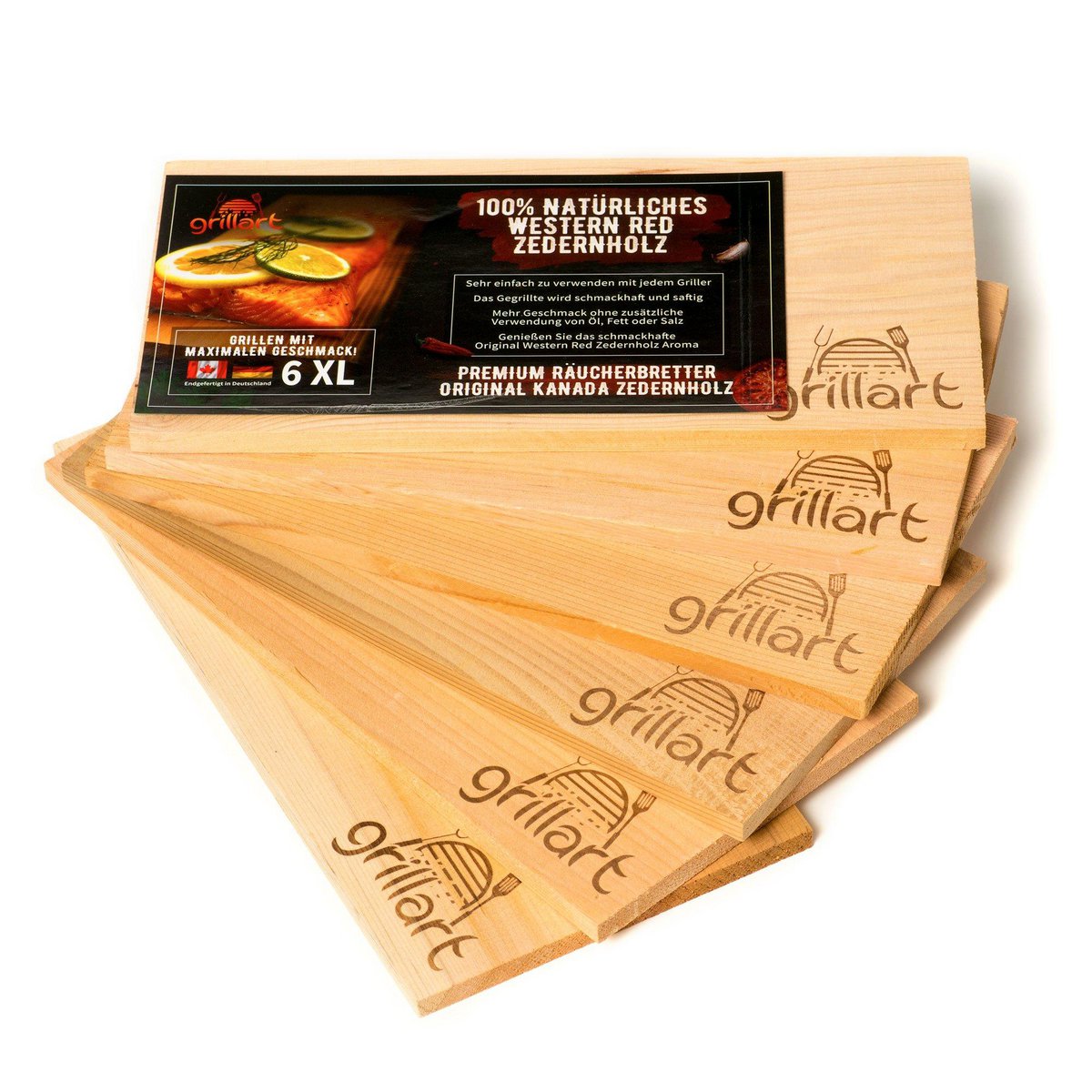 Cedar wood boards for grilling - from 100% natural western red cedar wood