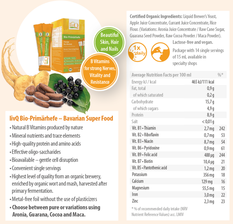 livQ Bio-Primær gær, gær, B-vitaminer