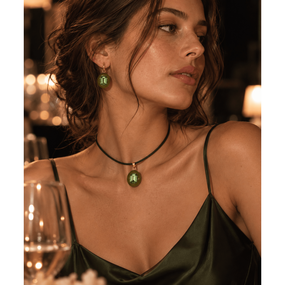 Imperfectly Precious Magnetic Choker -Swarovski Crystal
