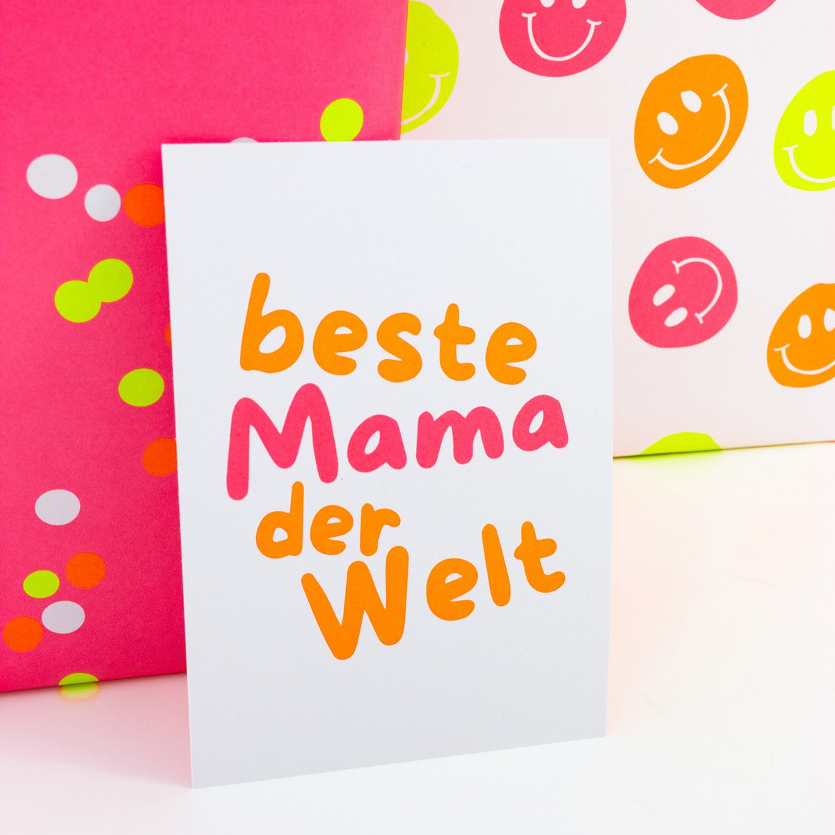 Postkarte "Beste Mama der Welt" aus Recyclingpapier