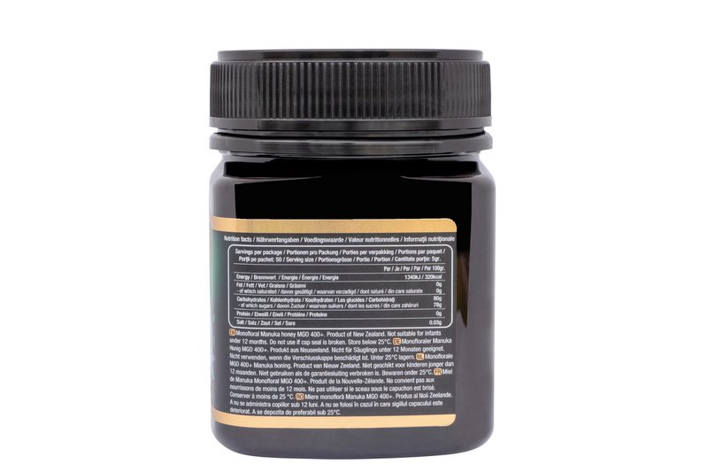 Miele di Manuka 100% puro e crudo MGO 400+ (250 grammi)