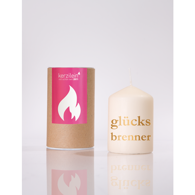 Flame, gold "LUCKY BURNER"