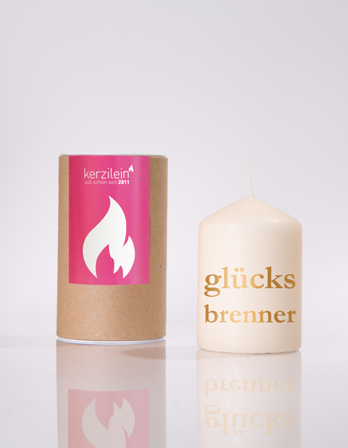Flame, gold "LUCKY BURNER"