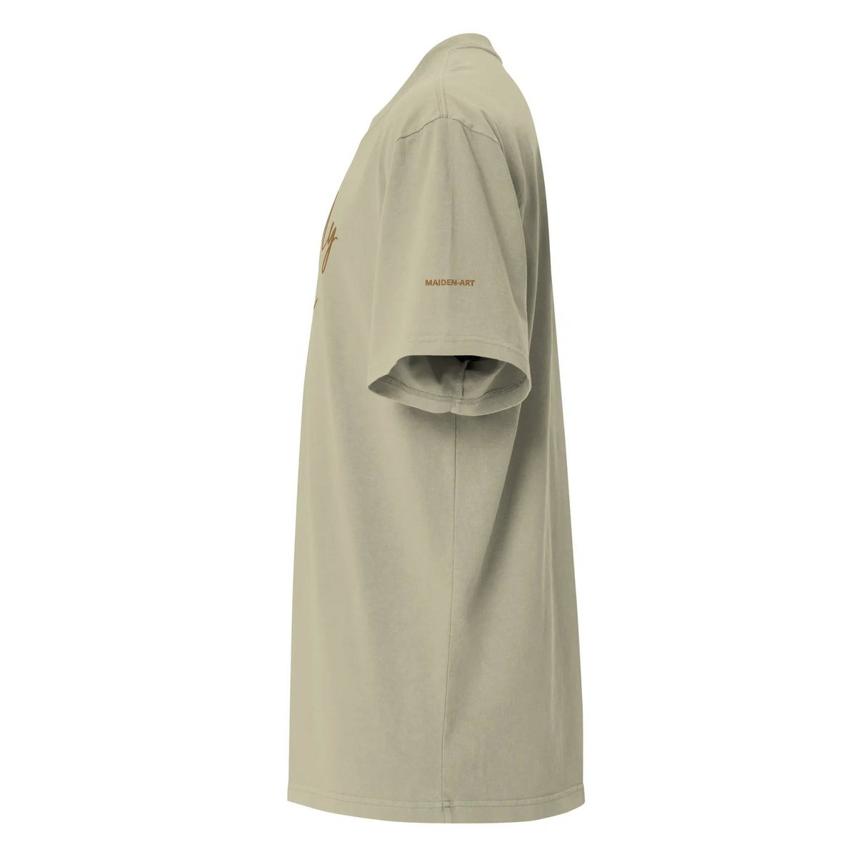 Boldly You Oversized falmet t-shirt med gammelt guldbroderi