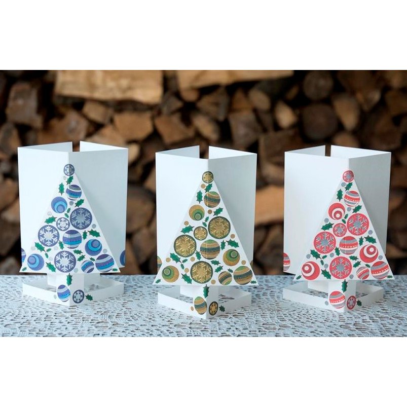 CARDLE Christmas Tree Green (Árbol de Navidad) - Portavelas Tarjetas de felicitación
