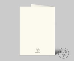 Confirmation card | Colorful world map | Be the change you want for the world | Folding card with envelope