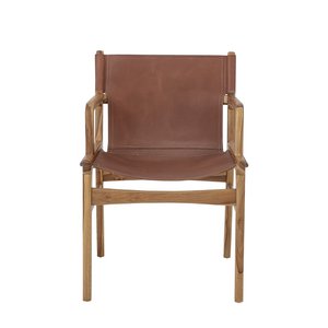 Ollie Lounge Chair, bruin, leer