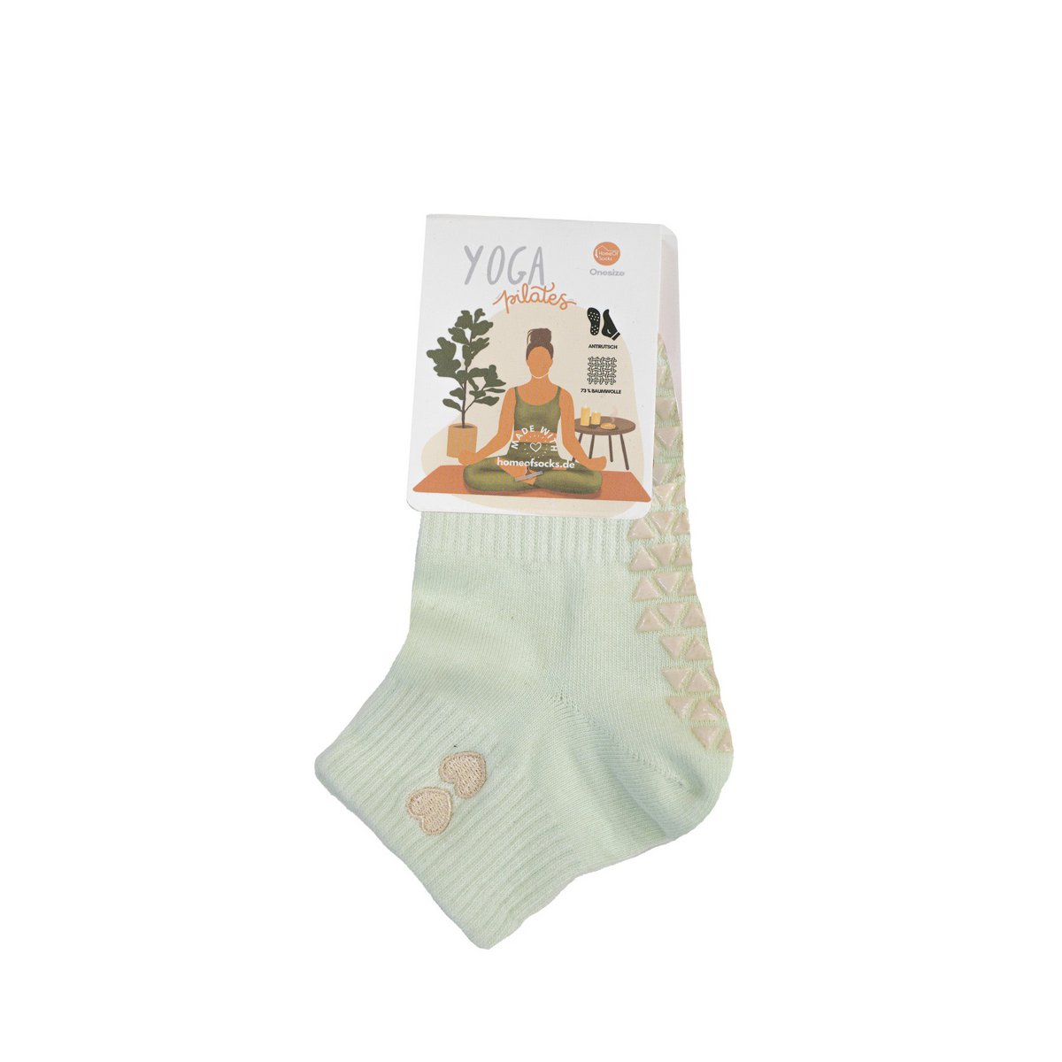Calzini Yoga Pilates Antiscivolo Cuore Corti HomeOfSocks