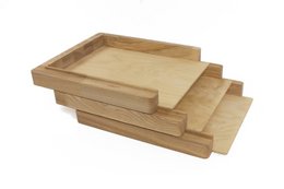 Papier-Organizer-Fach, 3 Fächer Papier-Schreibtisch-Organizer