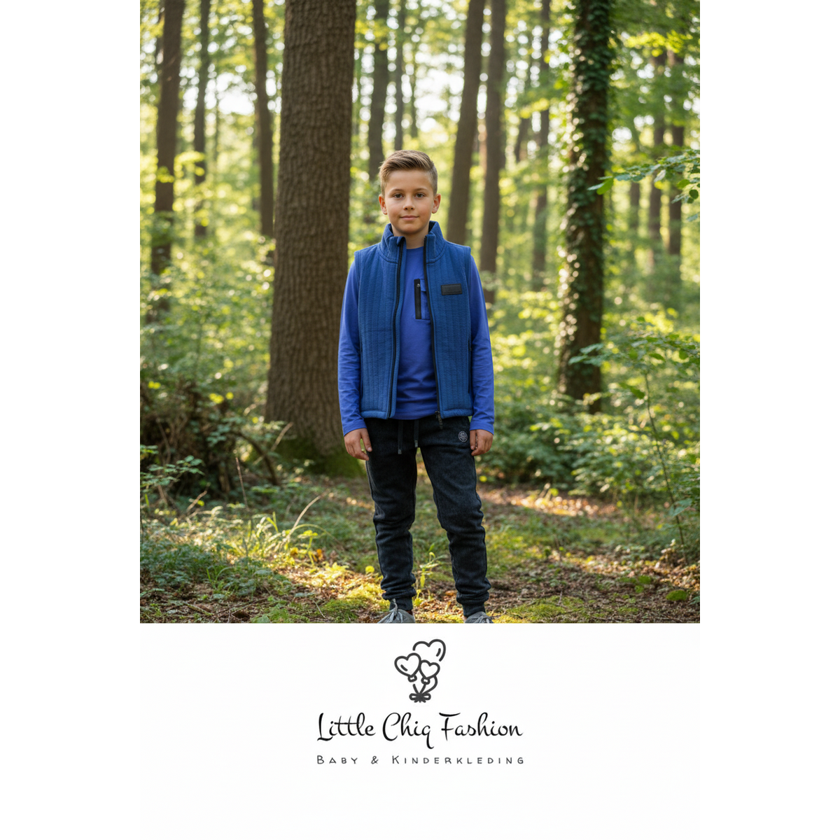 LEWYLOU NO4 Bodywarmer Blue – Premium Comfort – Luxury Streetwear