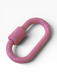 LEY! Screw carabiner in pink