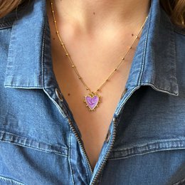 GIOIOSA – Gold Plated Heart Necklace