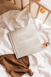 Fyllbøger Min graviditetsdagbog - Linen Beige