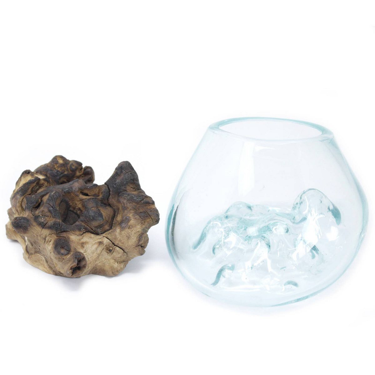 MGW-01 - Gesmolten glas op hout - Kleine schaal