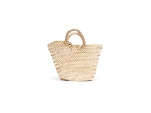 Kinder-Stroh-Tragetasche, Sommertasche, kleine Esparto-Tragetasche, 20 cm handgefertigt