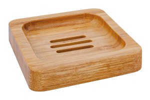 Zeepschaal bamboe, vierkant