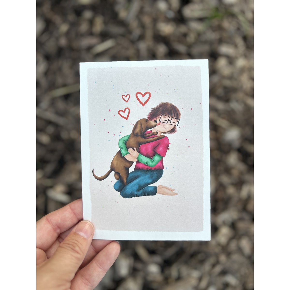 Postcard - przytulanie