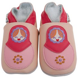 Matryoshka bløde læder baby hjemmesko