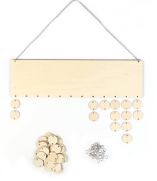 CALENDARIO COMPLEANNI IN LEGNO 400x120x5mm