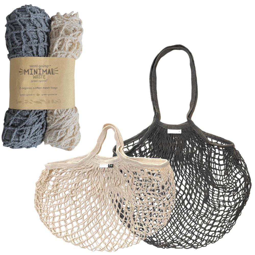 green-goose Einkaufstasche Netztasche – 2 Stück