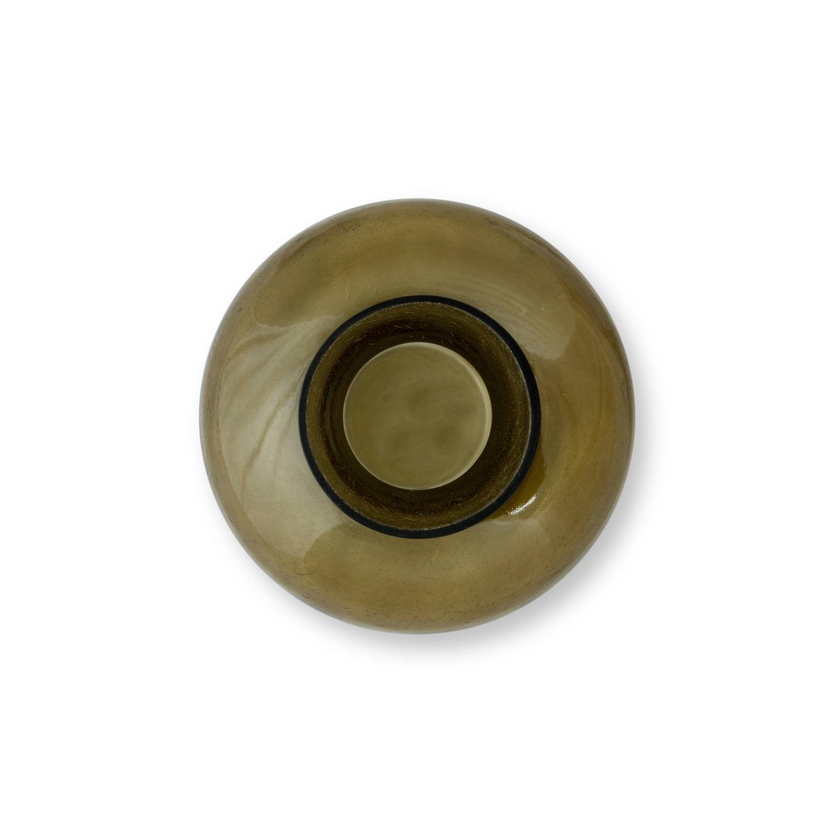 Vase Glass Green 23x27cm