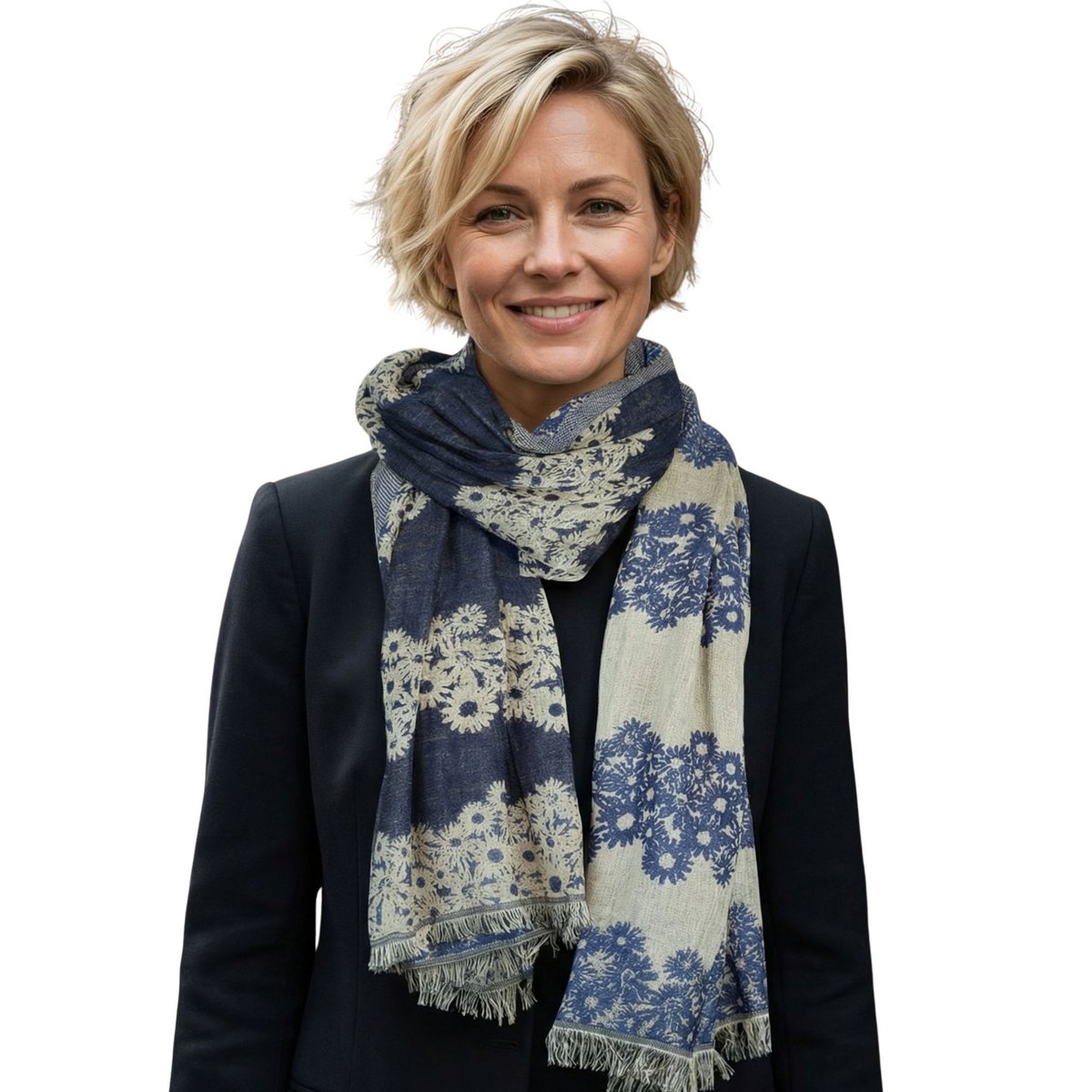 Sunsa dames sjaals, winter sjaalhals gemaakt van katoen en viscose, damesjaals voor herfst/winter, multifunctionele doek als een sjaal/sjaal of stal/schouderdoek