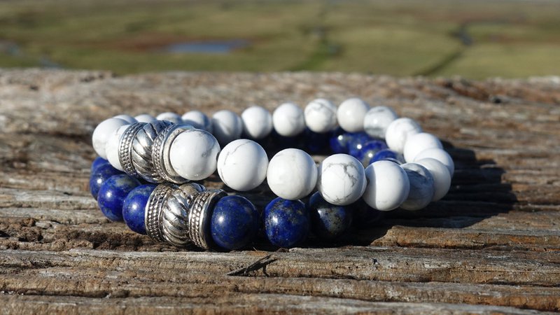 Bali Set Lapis Lazuli x White Howlite