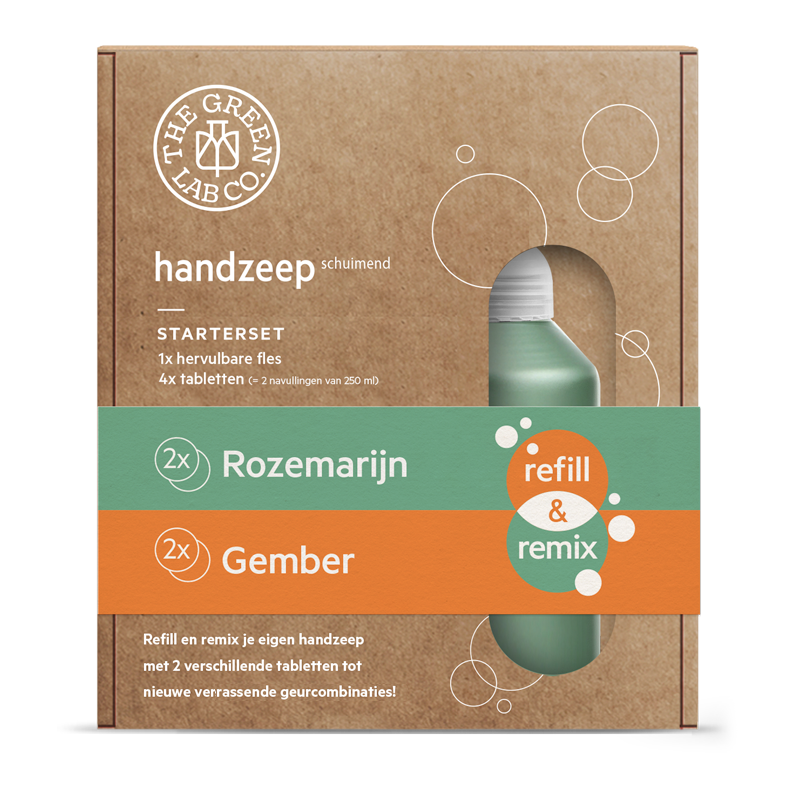 Coffret Comprimés de Savon pour les Mains – Romarin et Gingembre