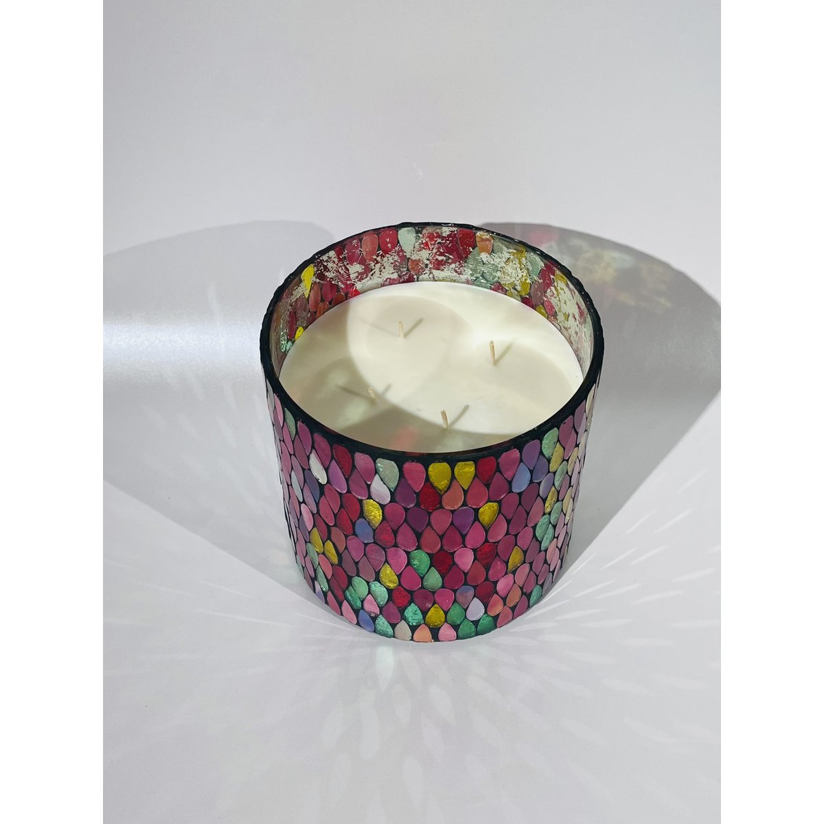 Bunte Wonderlight-Kerzen / Kerzenhalter