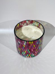 Bunte Wonderlight-Kerzen / Kerzenhalter