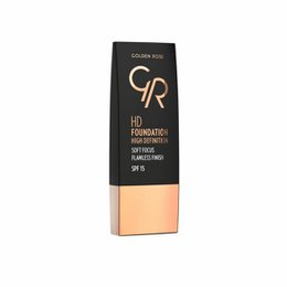HD Foundation by Golden Rose. Liquid foundation with medium to full coverage and natural finish. Available in 16 shades.
