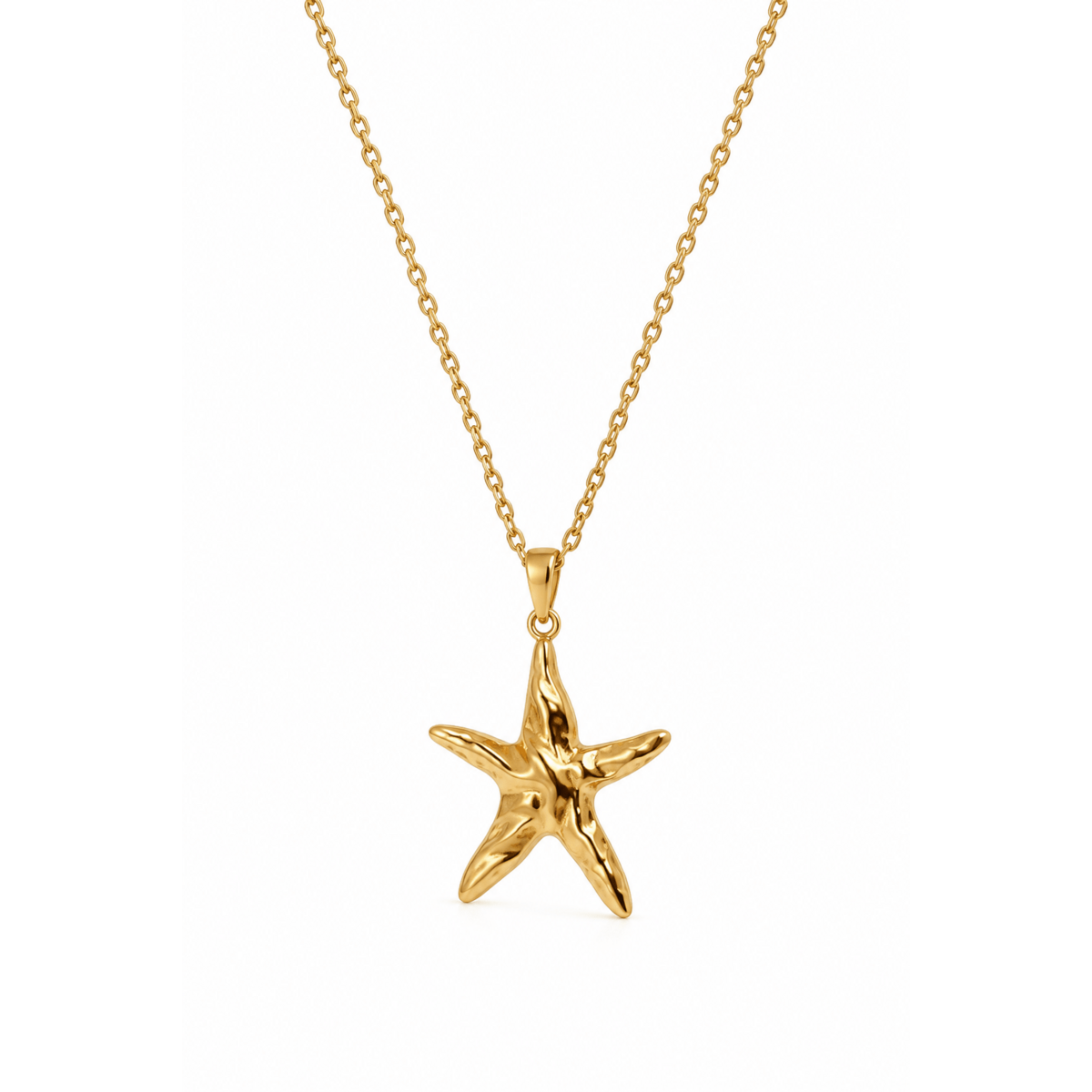 SHINING STARFISH – Collana Stella Marina Oro Waterproof