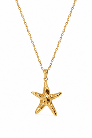 SHINING STARFISH – Collana Stella Marina Oro Waterproof