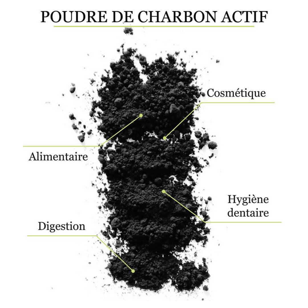 Charbon de bambou bio en poudre 50g