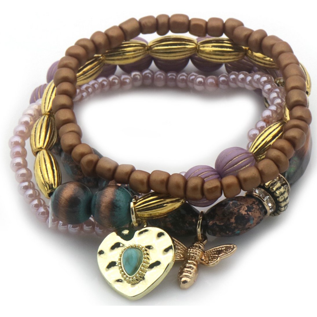 C-D9.3 B2529-009 Bracelet Set Glassbeads
