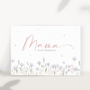 Folding card for Mother's Day "Mom you are wonderful" (PU = 10 pieces)