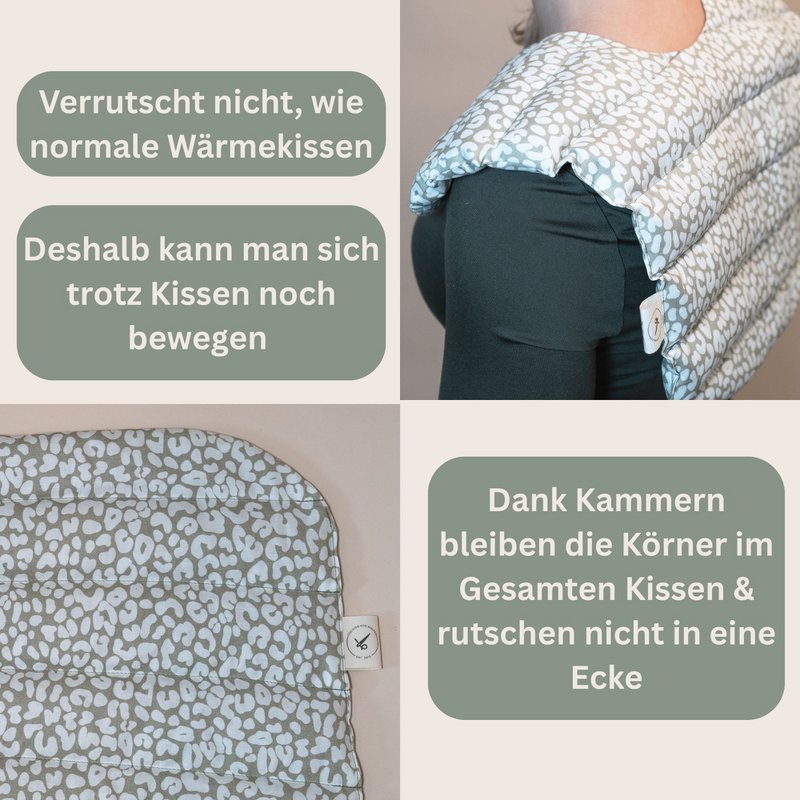 Naga poduszka wypełniona organicznymi pisowniami - leoprint