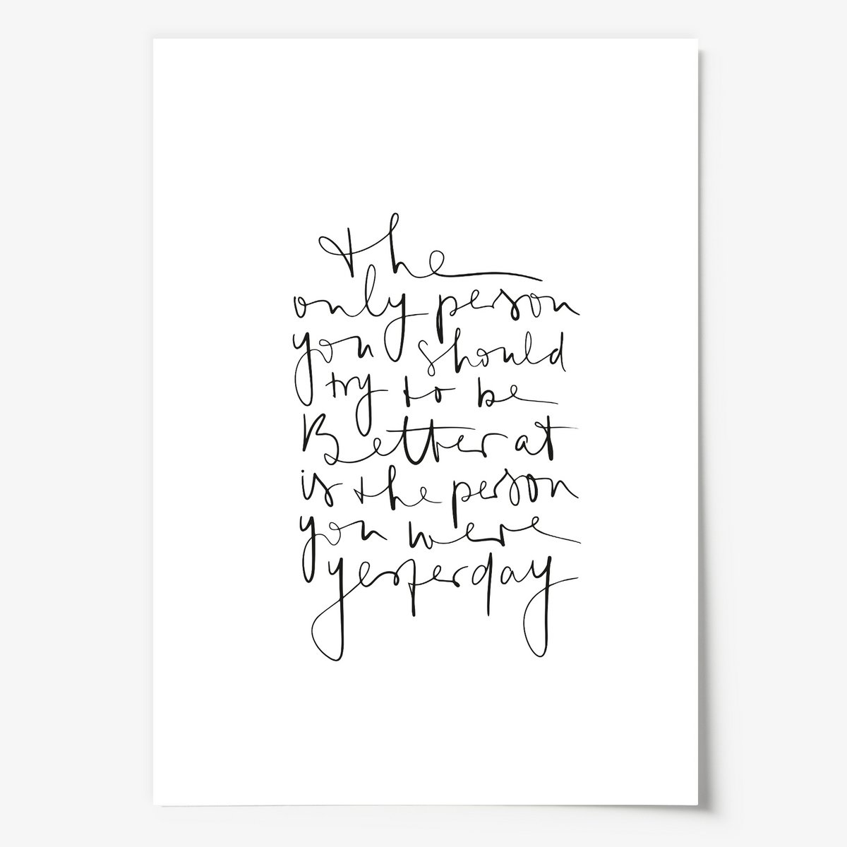 Poster: Be better than yesterday